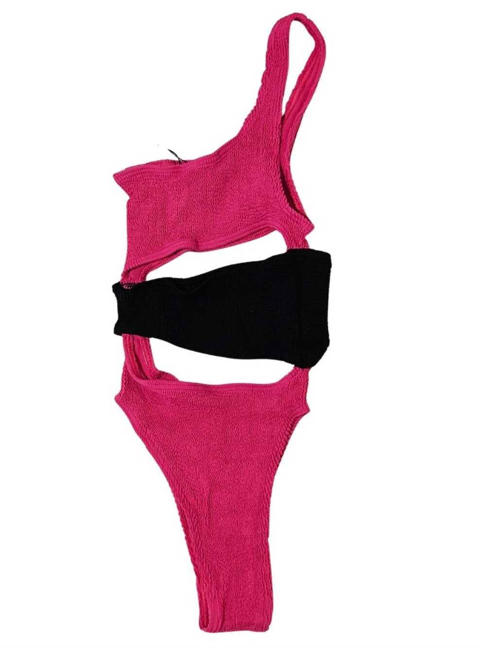 Bond-Eye Splice Rico One-Piece Swimsuit One Size Raspberry/Black NWT 🩷🖤 - Picture 2 of 5